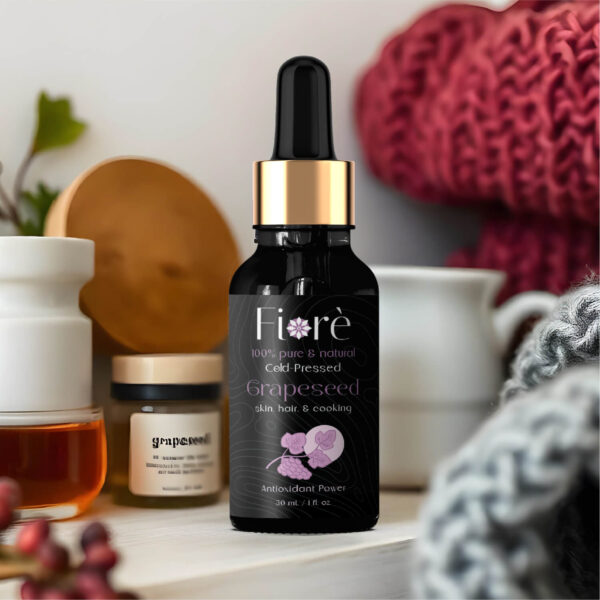 Fiore Grapeseed Oil Strengthens Hair Follicles